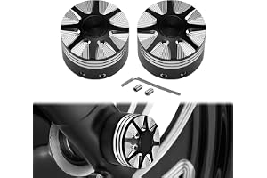 HDBUBALUS Framaxel mutteröverdrag axel kepsar passar till Harley Sportster XL 1200 Dyna Softail Fat Boy Touring Street Road E