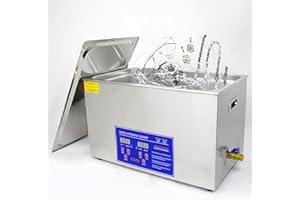 BESTYKS 30L Pulitore Ultrasuoni, Vasca Ultrasuoni 40 KHz,Lavatrice Ultrasuoni, per Gioielli, Orologi, Protesi Dentarie, Piccole Parti, Potenza di Riscaldamento 600 W, Acciaio Inossidabile Ultrasonic Cleaner