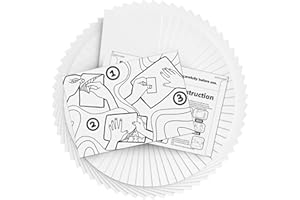 Hiwhy 64 Fogli Adesivi per Puzzle - Colla per Ricostruzioni Fino a 8 x 1000 Pezzi - Set Salvapuzzle e Adesivi per l’Esposizione 64 Sheets