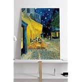 Postermanya (pster18919) Kafe Terasta Gece - Van Gogh Sanatsal Kanvas Tablo 50 x 70