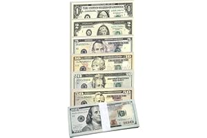 HSYWSH 140 st prop pengar falska dollarsedlar, dollarsedlar, fiktiva leksaksbiljetter, kontantfilmleksaker för butiker och st