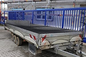 ZILL Abdecknetz 2,5m x 4m Transportnetz für Anhänger zur Ladungssicherung in schwarz