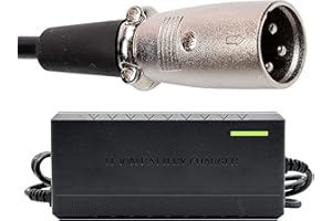 joyvio Chargeur de batterie 24V 8A avec connecteur XLR à 3 broches pour AGM scellé,Gel,24BC8000T-1,Jazzy 1450,Invacare Pronto M51,tdx 3,Sunrise Medical,Quickie,Drive Medical,Dalton Medical Power Suppl