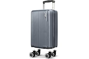 LUGG 40cm Vacay Suitcase ABS Luggage with TSA Indent Lock, Aluminium Trolley Handle, 360° Spinner Wheels, Water-Resistant & Durable Material - Ryanair Underseat Compatible (40 x 20 x 25cm)