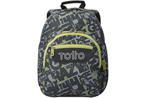 TOTTO - Mochilas Escolares, Diferentes Modelos y Tamaños (12L a 20L), Espaldar Ergonómico con Flujo de Aire, Bolsillos para PC y Botella, Correas en S para Mayor Comodidad, Estampados Únicos