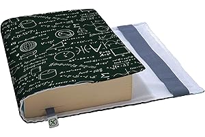 Kapax Flex - Copertina regolabile per libro, copertina per libro rigido, diario, romanzo, tessuto lavabile, impermeabile, regolabile, si adatta allo spessore (formula)
