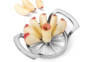 SAVORLIVING Taglia Mele, 12 Lame Affettatrice per mele in Acciaio Inox, Affettatrice di mele e carotatore, Mela o Pera Core per la Casa e la Cucina, Taglia Frutta per mele fino a 4 pollici