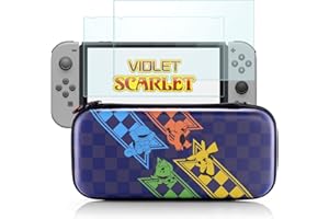 Bheddi Custodia da trasporto per Switch/Switch OLED - Custodia Portatile compatibile con Switch Console & Accessori - Include 10 Cartucce di Gioco e 2 Pellicola Vetro Temperato - Superior (GEN-ONE)