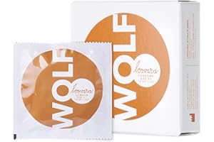 Loovara - Pack de 3 Preservativos - Condones Tamaño 57 - Talla Wolf - Preservativos Finos Hechos de Caucho Justo - Variedad de Tallas de Condones para Hombres - Caja Condones Condom Men Veganos