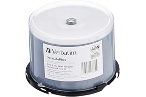 Verbatim DVD-R 16x Wide Printable Waterproof No ID Brand