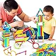 PULSBERY Smart Stick Building Blocks for Kids-200+Pcs Creative Tube Locks Construction Set Toy Educational Preschool Learning Toys,Ideal for 3-8 Yrs Old Kids(Puzzle Blocks) Multicolor