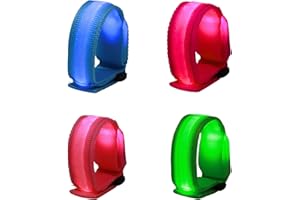 WDJLNZB Pulseras Luminosas Pulsera, Flasheando Brazalete, LED Fiesta Brazalete Juguetes Luminosos, Favores Fiesta para Niños, para Conciertos, Festivales,Deportes,Fiestas,Salidas,Correr,Ciclismo
