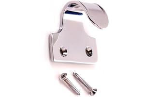 WHITE HINGE 2X Polished Chrome Sash Window Lift - Includes Screws