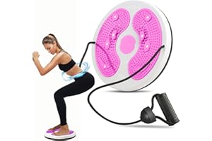 Waist Whisper Waist Twisting Balance Disc, HitTopss Adjustable Waist Trainer Twisting Disc with Handles & Massage Foot Sole For Women Weight Loss/Cardio Exercise/Body Shaping
