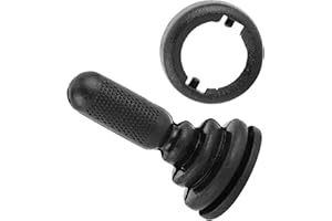 CHICIRIS Perilla de espejo retrovisor, 1 juego de goma estable + ABS manija de ajuste de espejo retrovisor para MK6 2001-2006