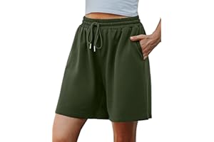 Migcaput Pantaloncini Donna Estivi Pantaloni Corti Pigiama Donna Cotone Shorts Donna Casual Pantaloncini Donna Notte con Tasche