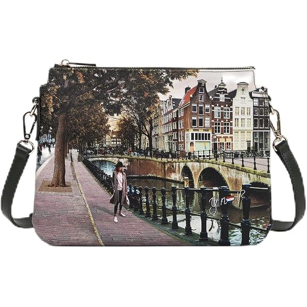Ynot - Borsa shopping squadrata in ecopelle Aeterna