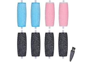 LDOUXX Lot de 8 Extra Rugueux Rouleau de Remplacement pour Scholl Velvet Smooth Rouleaux les têtes Electrique Râpe