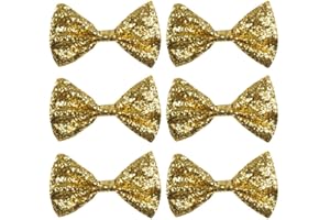 Boland - Nœud papillon pailleté, taille env. 13 cm, élastique, design étroit, carnaval, soirée déguisée