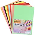 SNOW CRAFTS A4 Size Premium Coloured Paper/Sheets For Art & Craft Projects School Colleges (Pack of 50 Sheets)