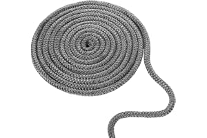 SAVITA Tätningsrep för Kamin och Ugns, 10mm x 4m Robust Grafitimpregnerad Tätnings Packning i Glasfiber Byte Packning av Vedspisdörr för Eldstäder Vedspisar