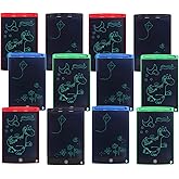 Toyshine Pack of 12 LCD Writing Tablet Doodle Board for Kids Electronic Toys 8.5 Inch Colorful LCD Writing Board Electronic T