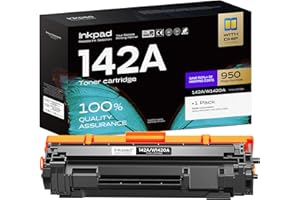 iNKPAD 142A Toner avec Puce Compatible avec HP 142A W1420A Toner pour HP Laserjet MFP M140w Toner M110w M110 MFP M140 Toner 142X W1420X (1 Noir)