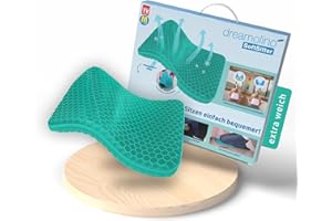 Dreamolino Soft Sitter Sitzkissen - Flexibles Gel-Sitzkissen mit Wabenstruktur - ergonomisches Kissen für Büro, Auto & Zuhause - SoftSitter - Sitz-Kissen Bürostuhl - druckentlastend & atmungsaktiv