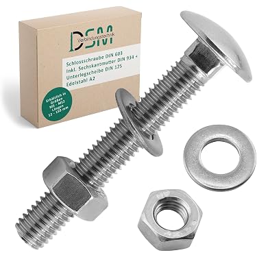 DIN 603 Normteil 2 Stück Flachrundschraube DIN 603 – M8 X 60 Mm, Stahl 8.8 Verzinkt – Schlossschraube Mit Vierkantansatz DIN 603 Normteil 2 Stück Flachrundschraube DIN 603 – M8 X 60 Mm, Stahl 8.8 Verzinkt – Schlossschraube Mit Vierkantansatz
