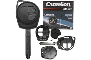 Bilnyckel radio fjärrkontroll 1x hölje 2 knappar + 1x permanent gjuten TOY43 tom + 1x knappsats + 1x CR1620 batteri kompatibe