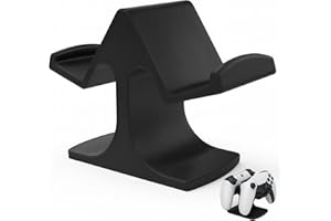 Dhanishtha  Double Controller  Stand  for  Desk   Xbox  Controller  Stand  | Gamepad &  Gaming  PS5  Setup  Accessory | Compatible with Xbox ONE, PS5, PS4, PC, Steelseries | with Padded Base |