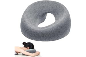 SKIKHN Massage-Gesichtswiegenkissen, Massagekissen für das Gesicht, Massagekissen für zu Hause, U-förmiges Massage Gesichtskissen aus Memorys-Schaum für den Schönheitssalon (A)