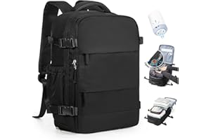 SZLX Mochila al Vacio con Bomba Mochila Viaje Cabina Avion 40x30x20 Ryanair Vueling Wizzair Equipaje de Mano 40x30x20 Mochila Viaje 40x20x25 Maletas Cabina 45x36x20 Easyjet para Portatil Mujer Hombre