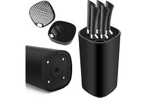 KILDOWS Bloque para Cuchillos, Soporte para Cuchillos sin Cuchillo, Universal Portacuchillos, Bloque para Cuchillos sin Equipamiento, Cuadrado Soporte para Utensilios de Cocina