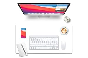 Diaryan Marque Amazon - Sous-main transparent - 60 x 40 cm - En PVC transparent - Grand sous-main - Antidérapant - Imperméable - Bords ronds - Pour enfants - Pour le bureau et la maison