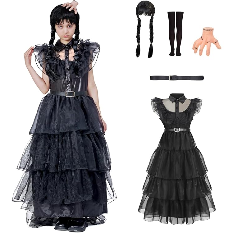 MWZEAUL Halloween Costumes Pour Filles Family Fantaisie