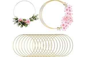 RTBRCG 15 Stück Metallring 10cm, Bastelringe, Metallringe Zum Basteln 10cm, Metallringe Ringe Zum Basteln Ring Drahtring Drahtringe Zum Basteln für Traumfänger, Hochzeitskranz DIY Tischdekoration