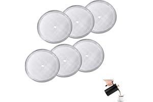 MAXMIULY Filtro di ricambio per caffettiera French Press, filtro in rete di ricambio per macchine da caffè da 1000 ml, 1 litro, confezione da 6