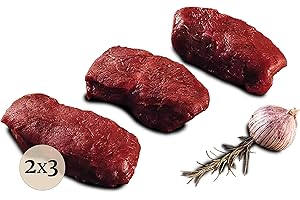 ‎BÜFFEL BILL Büffel Bill Büffel Filet Steak 2x200g I Zart-saftiges, aromatisches Tenderloin vom italienischen Wasserbüffel Büffelfilet zum Kurzbraten und Grillen