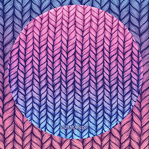 Gaming Mauspad(250 x 250 x 3 mm) ,Lizimandu Silent Designer Runde Round Mousemat /Standard Size mit Anti-Rutsch-Leder-Runde Double Sided Durchmesser 25 cm für alle gängigen Mouse-Typen(Steigungsseil/Gradient Rope) - 4