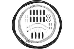 Tenbrachian Bike Gear Cables for Bicycles, 2 M Bike Bicycle Shift Cable Kit, Universal Transmission Brake Cable Shifter Cable, Front and Rear Bicycle Gear Cable Bicycle Change Cable Kit for Mountain