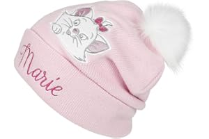 DISNEY Les Aristochats Marie Femme Bonnet Rose Clair, 100% Polyacrylique,