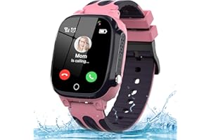Smooce Smartwatch Bambini,Orologio Telefono Bambino da 3 a 12 Anni,Funzione di Chiamata SOS,LBS,Fotocamera,Touch Screen,Regalo per Bambini