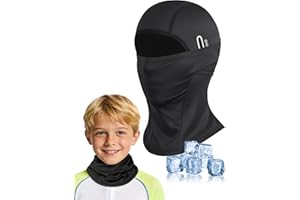 Becellen Passamontagna Estivo Bambini, Multifunzione Balaclava in Seta Ghiaccio Traspirante Leggero Maschera Sottocasco per Ragazzi Ragazze Sport Ciclismo - 1