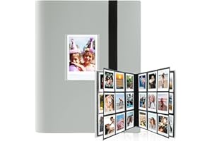 FORETOY Álbum de Fotos con 432+1 Bolsillos para película de 3 Pulgadas - Compatible con Fujifilm Instax Mini 12 11 9 8 25 70 90 40 99 SE 7+ Mini LiPlay EVO Link, Polaroid Snap PIC-300, Kodak Instant Printer