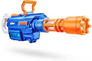XSHOT Water Gatling Soaker Motorisierter Wasserblaster von ZURU für Kinder, Sommer Outdoor-Spielzeug mit wiederaufladbarer Batterie und 1650ml Kapazität | 8 m Reichweite Wasserpistole