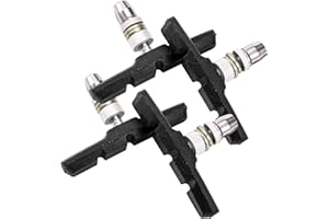 MEXITAL 2 Pares Pastillas de Freno para Bicicleta V con Tuercas hexagonales y espaciadores Bloques de Freno para Bicicleta V Set 70 mm