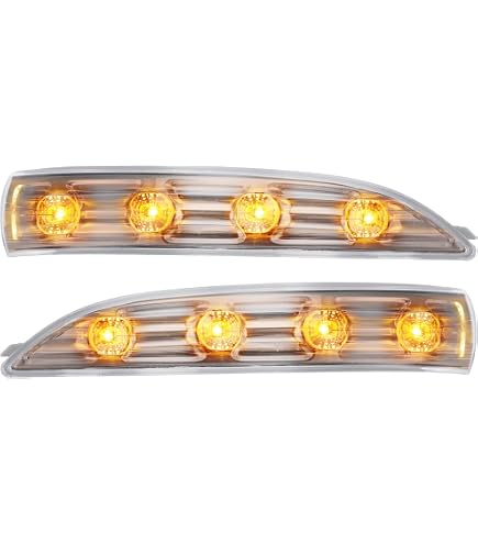 X AUTOHAUX LED Side Mirror Turn Signal Light - Left Side For Hyundai Santa Fe 2013-2019 (87613-B8000)