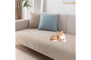 MTHGH Sofabezug Antirutsch,Anti Slip Sofa Cushion,sofaschutz Wasserdicht L Form,sofaschutz Katze Sofaschoner,Couch Bezug Ecksofa Schmutzabweisend Sofaschutz Hund Kratzschutz Katze,G-90x240cm