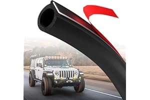PGONLINE Dichtungsband Türdichtung Selbstklebend auto, 3 M D-förmige Gummidichtung Autotürdichtung, Wasserdicht Schallschutz Universal Gummidichtung Autotür für Boote, Autos, Wohnmobile Türdichtung Kfz